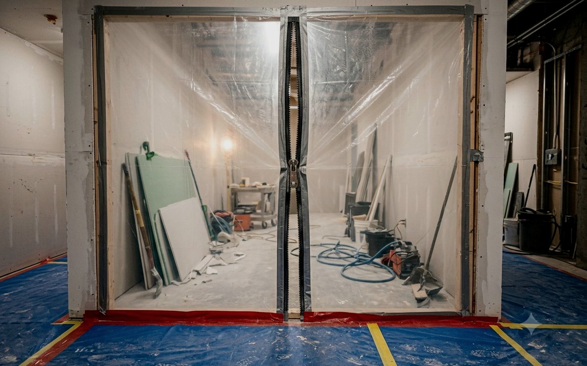 Sealed containment on an active mold remediation job